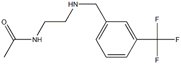 N-[2-({[3-(trifluoromethyl)phenyl]methyl}amino)ethyl]acetamide 구조식 이미지