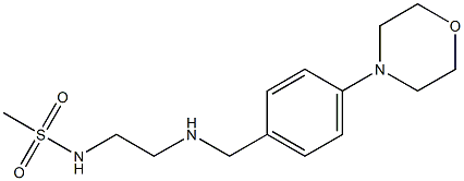 N-[2-({[4-(morpholin-4-yl)phenyl]methyl}amino)ethyl]methanesulfonamide Structure