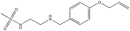 N-[2-({[4-(prop-2-en-1-yloxy)phenyl]methyl}amino)ethyl]methanesulfonamide Structure