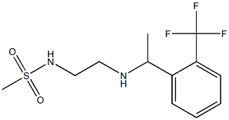 N-[2-({1-[2-(trifluoromethyl)phenyl]ethyl}amino)ethyl]methanesulfonamide 구조식 이미지