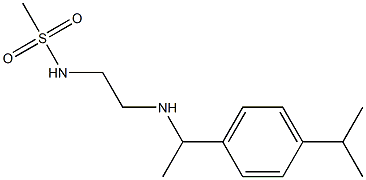 N-[2-({1-[4-(propan-2-yl)phenyl]ethyl}amino)ethyl]methanesulfonamide 구조식 이미지