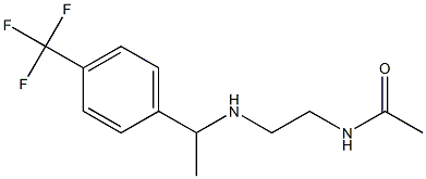 N-[2-({1-[4-(trifluoromethyl)phenyl]ethyl}amino)ethyl]acetamide 구조식 이미지