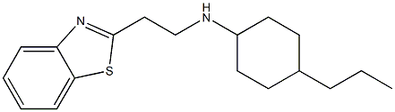 N-[2-(1,3-benzothiazol-2-yl)ethyl]-4-propylcyclohexan-1-amine Structure