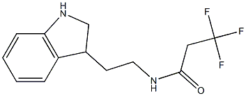 N-[2-(2,3-dihydro-1H-indol-3-yl)ethyl]-3,3,3-trifluoropropanamide Structure