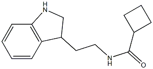 N-[2-(2,3-dihydro-1H-indol-3-yl)ethyl]cyclobutanecarboxamide 구조식 이미지