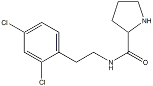 N-[2-(2,4-dichlorophenyl)ethyl]pyrrolidine-2-carboxamide Structure