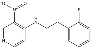 N-[2-(2-fluorophenyl)ethyl]-3-nitropyridin-4-amine 구조식 이미지