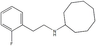 N-[2-(2-fluorophenyl)ethyl]cyclooctanamine 구조식 이미지