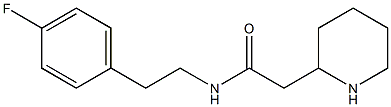 N-[2-(4-fluorophenyl)ethyl]-2-(piperidin-2-yl)acetamide 구조식 이미지