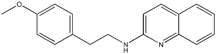 N-[2-(4-methoxyphenyl)ethyl]quinolin-2-amine 구조식 이미지