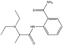 N-[2-(aminocarbonothioyl)phenyl]-2-(diethylamino)propanamide 구조식 이미지