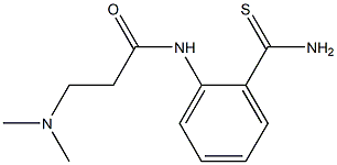 N-[2-(aminocarbonothioyl)phenyl]-3-(dimethylamino)propanamide 구조식 이미지