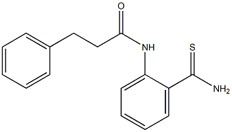 N-[2-(aminocarbonothioyl)phenyl]-3-phenylpropanamide 구조식 이미지