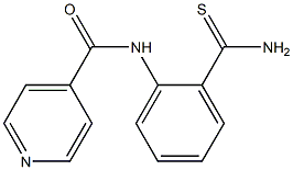 N-[2-(aminocarbonothioyl)phenyl]isonicotinamide 구조식 이미지