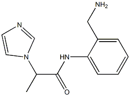 N-[2-(aminomethyl)phenyl]-2-(1H-imidazol-1-yl)propanamide 구조식 이미지
