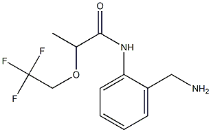 N-[2-(aminomethyl)phenyl]-2-(2,2,2-trifluoroethoxy)propanamide 구조식 이미지