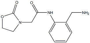 N-[2-(aminomethyl)phenyl]-2-(2-oxo-1,3-oxazolidin-3-yl)acetamide Structure