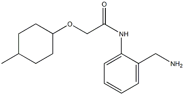 N-[2-(aminomethyl)phenyl]-2-[(4-methylcyclohexyl)oxy]acetamide Structure