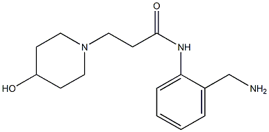 N-[2-(aminomethyl)phenyl]-3-(4-hydroxypiperidin-1-yl)propanamide Structure