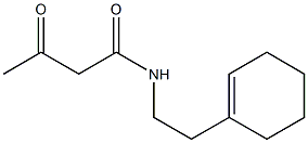 N-[2-(cyclohex-1-en-1-yl)ethyl]-3-oxobutanamide 구조식 이미지