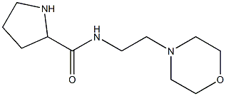 N-[2-(morpholin-4-yl)ethyl]pyrrolidine-2-carboxamide 구조식 이미지