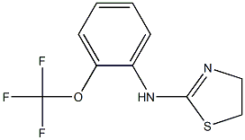 N-[2-(trifluoromethoxy)phenyl]-4,5-dihydro-1,3-thiazol-2-amine 구조식 이미지