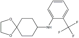 N-[2-(trifluoromethyl)phenyl]-1,4-dioxaspiro[4.5]decan-8-amine Structure