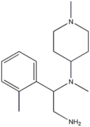 N-[2-amino-1-(2-methylphenyl)ethyl]-N-methyl-N-(1-methylpiperidin-4-yl)amine 구조식 이미지