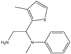 N-[2-amino-1-(3-methylthien-2-yl)ethyl]-N-methyl-N-phenylamine 구조식 이미지