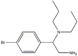 N-[2-amino-1-(4-bromophenyl)ethyl]-N,N-dipropylamine 구조식 이미지