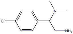 N-[2-amino-1-(4-chlorophenyl)ethyl]-N,N-dimethylamine 구조식 이미지
