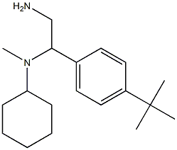 N-[2-amino-1-(4-tert-butylphenyl)ethyl]-N-methylcyclohexanamine 구조식 이미지