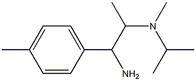 N-[2-amino-1-methyl-2-(4-methylphenyl)ethyl]-N-isopropyl-N-methylamine 구조식 이미지