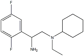 N-[2-amino-2-(2,5-difluorophenyl)ethyl]-N-ethylcyclohexanamine 구조식 이미지