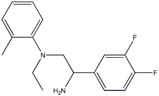 N-[2-amino-2-(3,4-difluorophenyl)ethyl]-N-ethyl-2-methylaniline 구조식 이미지