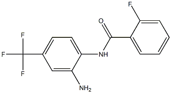 N-[2-amino-4-(trifluoromethyl)phenyl]-2-fluorobenzamide 구조식 이미지