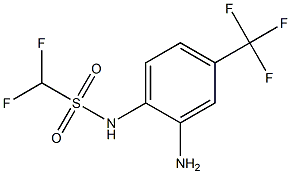 N-[2-amino-4-(trifluoromethyl)phenyl]difluoromethanesulfonamide 구조식 이미지