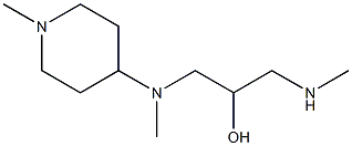 N-[2-hydroxy-3-(methylamino)propyl]-N,1-dimethylpiperidin-4-amine 구조식 이미지