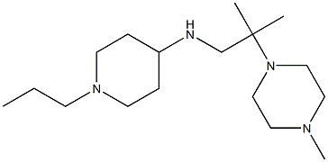 N-[2-methyl-2-(4-methylpiperazin-1-yl)propyl]-1-propylpiperidin-4-amine Structure