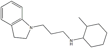 N-[3-(2,3-dihydro-1H-indol-1-yl)propyl]-2-methylcyclohexan-1-amine 구조식 이미지