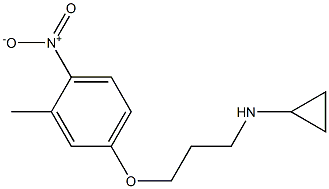 N-[3-(3-methyl-4-nitrophenoxy)propyl]cyclopropanamine Structure