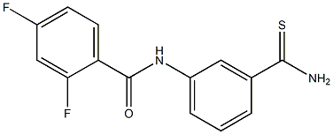 N-[3-(aminocarbonothioyl)phenyl]-2,4-difluorobenzamide Structure