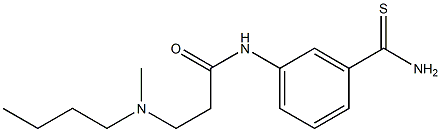 N-[3-(aminocarbonothioyl)phenyl]-3-[butyl(methyl)amino]propanamide Structure