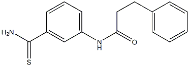 N-[3-(aminocarbonothioyl)phenyl]-3-phenylpropanamide 구조식 이미지