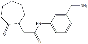 N-[3-(aminomethyl)phenyl]-2-(2-oxoazepan-1-yl)acetamide Structure