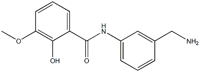 N-[3-(aminomethyl)phenyl]-2-hydroxy-3-methoxybenzamide 구조식 이미지