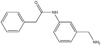 N-[3-(aminomethyl)phenyl]-2-phenylacetamide 구조식 이미지