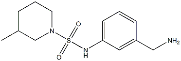 N-[3-(aminomethyl)phenyl]-3-methylpiperidine-1-sulfonamide 구조식 이미지