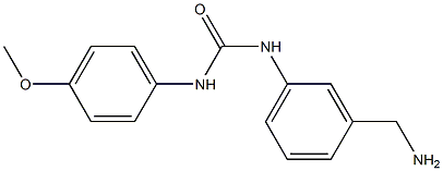 N-[3-(aminomethyl)phenyl]-N'-(4-methoxyphenyl)urea 구조식 이미지