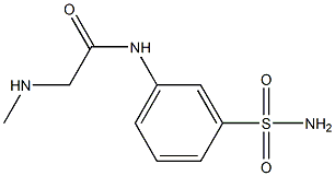 N-[3-(aminosulfonyl)phenyl]-2-(methylamino)acetamide 구조식 이미지